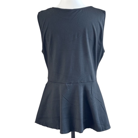 NWOT Sleeveless Peplum Top - Picture 2 of 2